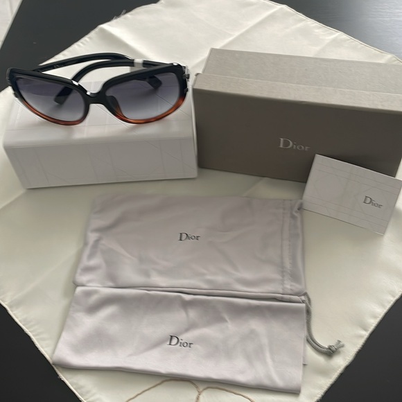 NWT - Authentic Hard to Find Christian Dior Graphix 3F Black Havana Sunglasses. - Picture 10 of 11